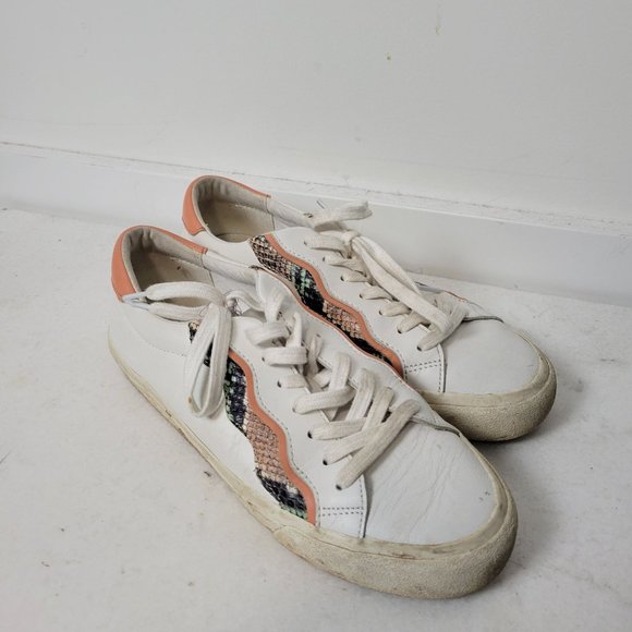 Madewell Sidewalk Low-Top Sneakers Snake Embossed Leather: Wave Edition 8 - Picture 2 of 13
